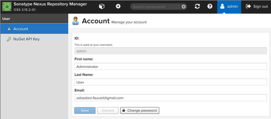 Nexus-Admin-Account