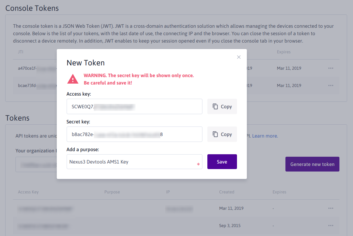 Scaleway-Create-APIKEY